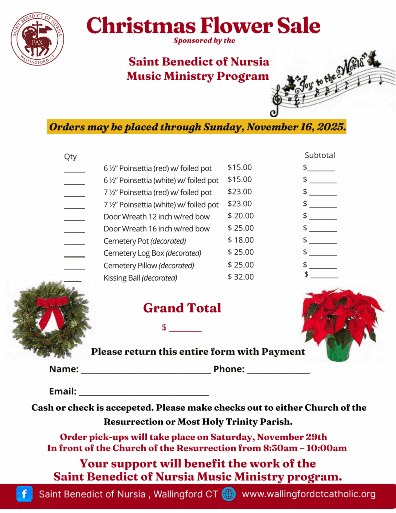 Fundraiser Sponsored by the Music Ministry Program