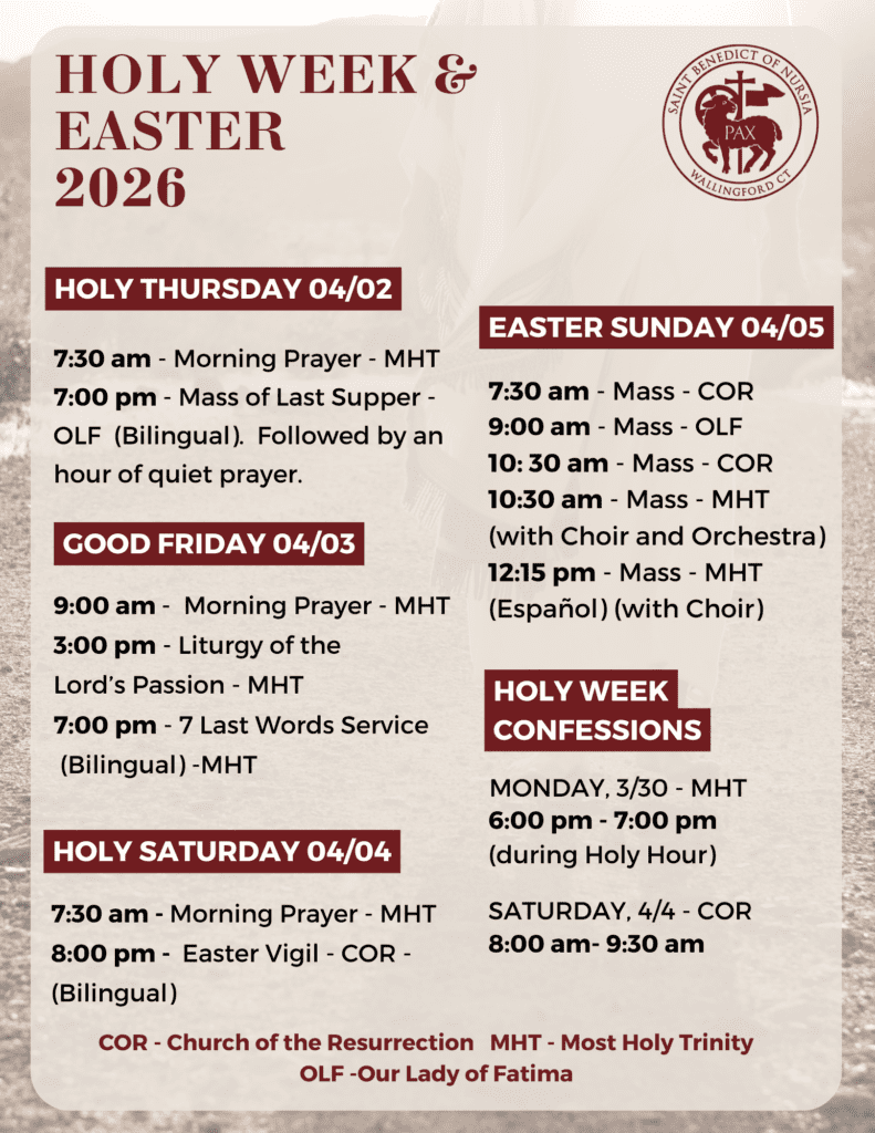 Holy Week and Easter 2026